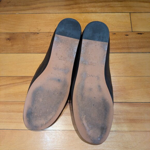 Theory Black Soft Leather Demi Loafers - Picture 6 of 8